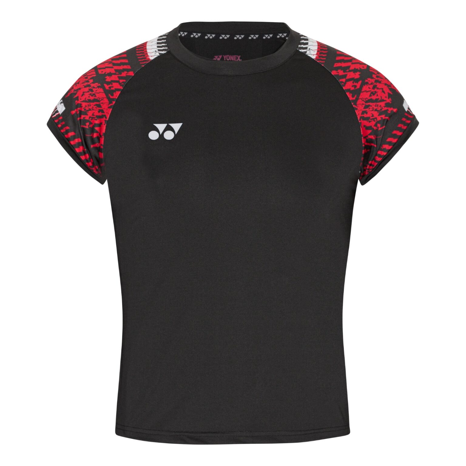 Yonex Women T Shirt Black Red Badmintonshop