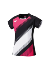 Yonex Crew Neck T-Shirt Tournament 20591EX Damen Schwarz/Pink