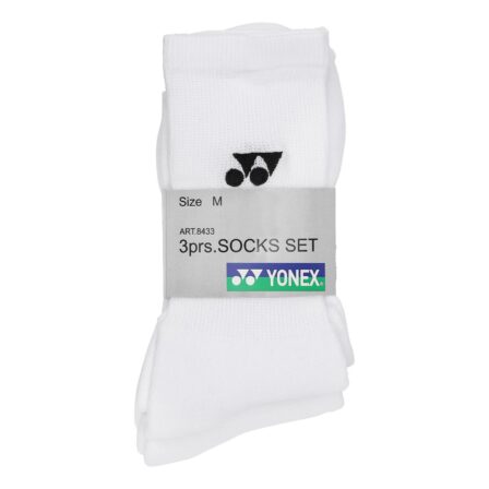 Yonex Performance Socken 8433 3er-Pack Weiß