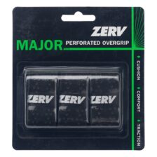 ZERV Major Perforated Overgrip 3er-Pack Schwarz