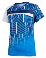 Victor T-Shirt T-11003 Damen Blau/Weiß