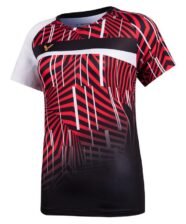 Victor T-Shirt T-11003 Damen Schwarz/Rot