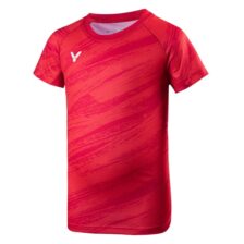 Victor Denmark Team Kids T-shirt 2022 Red