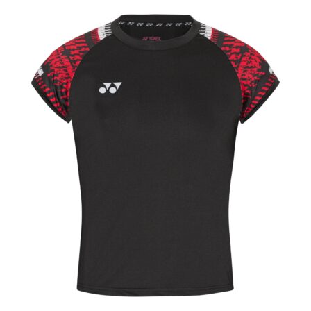 Yonex-Women-T-shirt-232402-Black-Red