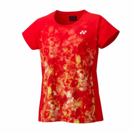 Yonex-Women-T-shirt-16636EX-Clear-Red