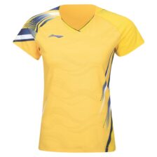 Li-Ning AAYV146-6 Side Effect Women T-shirt Yellow